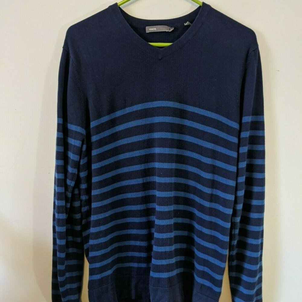 100% Cotton Long Sleeved Striped Sweater